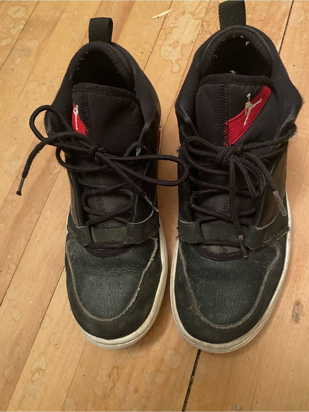Jordan Fadeaway Black and Red Men's High-Top Sneakers